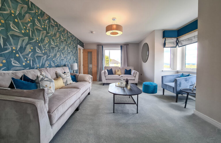 Modern spacious lounge from Arisaig showhome