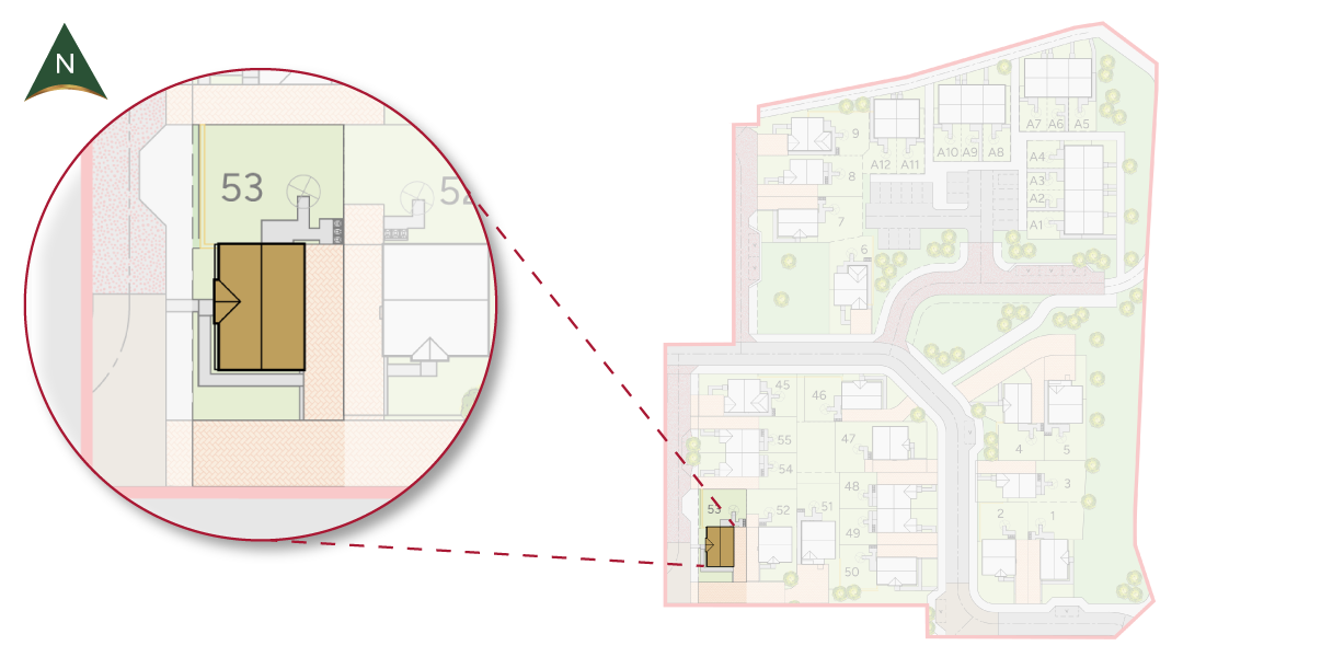 Sidlaw Plot 53 shown on Alloa development plan