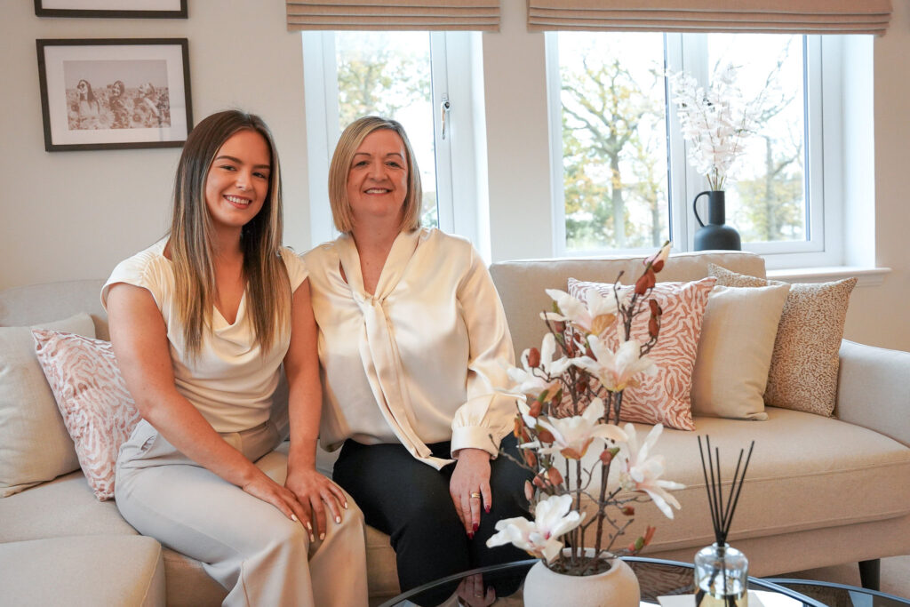 Mum and Daughter Allanwater Homes sales team