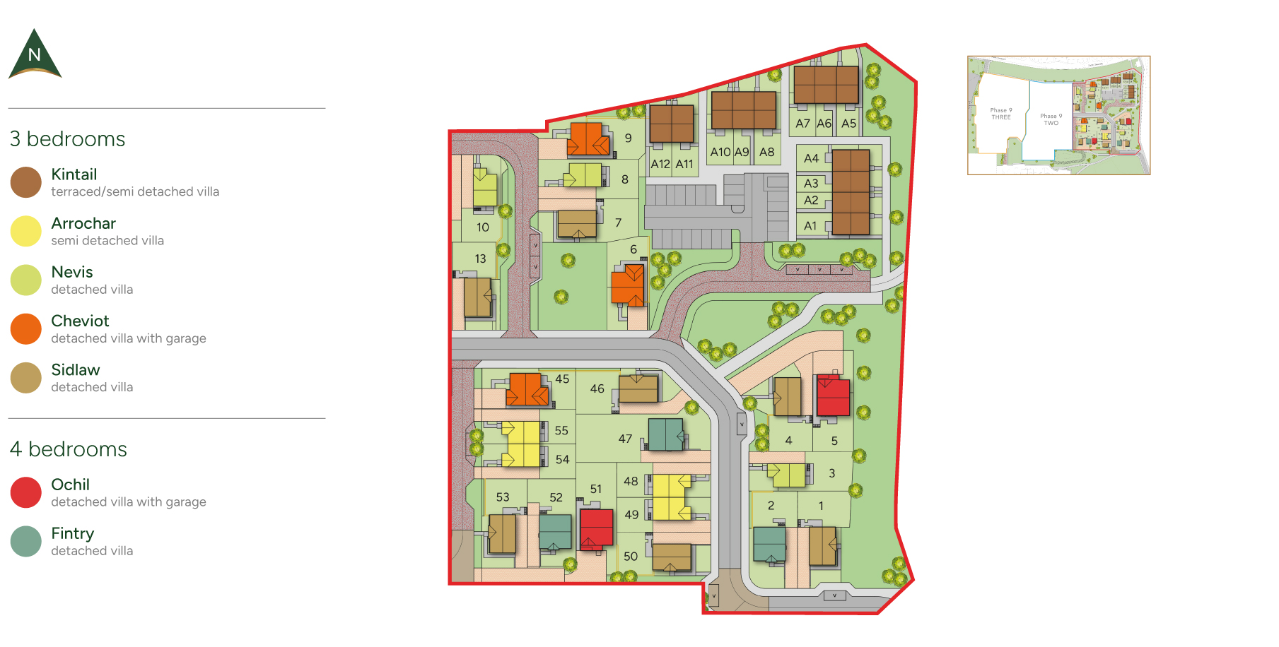 Alloa Phase 9 ONE development siteplan