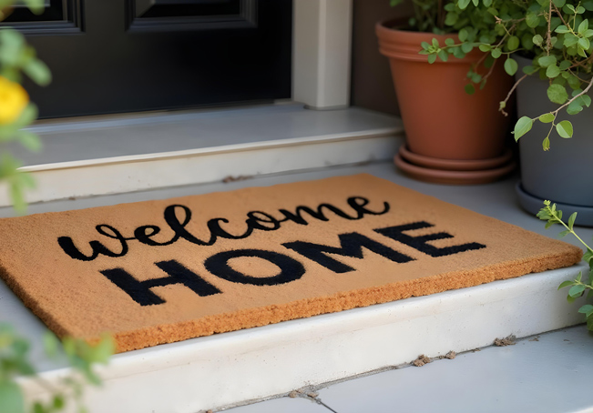Welcome Home door mat