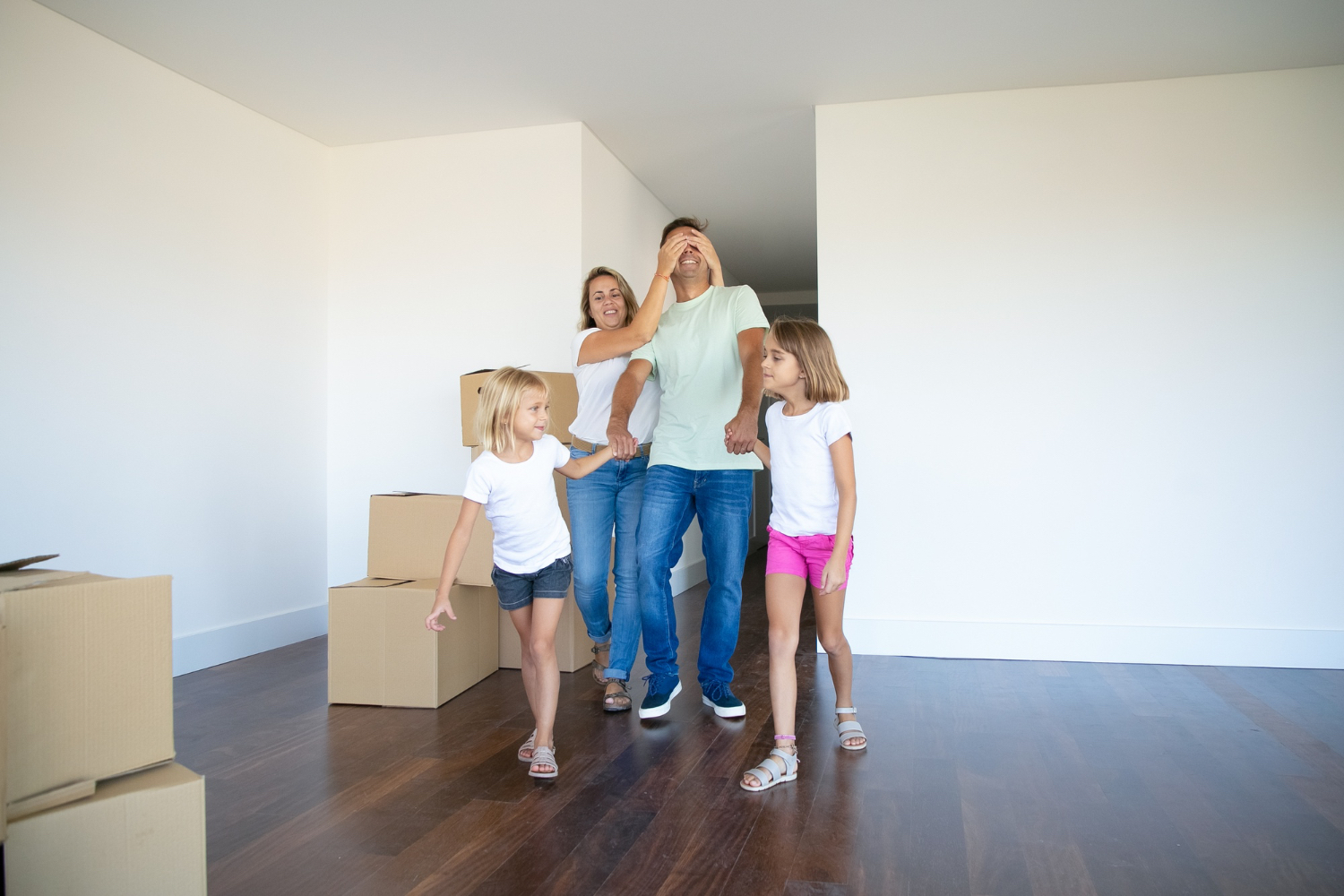 Family moving into new home